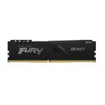 Memoria RAM Kingston Technology FURY Beast, 32GB, 3200MT/s, DDR4 CL16 DIMM en Kit de 4, negra, SKU KF432C16BBK4/32