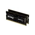 Memorias Ram Kingston Technology FURY Impact 16GB 3200MT/s DDR4 CL20 SODIMM en kit de 2 unidades, SKU KF432S20IBK2/16