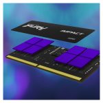 Kingston Technology FURY 64 GB 4800 MT/s DDR5 CL38 SODIMM Kit de 2, SKU KF548S38IBK2-64, ideal para rendimiento superior en laptops