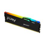 Memoria RAM Kingston Technology FURY Beast de 16 GB, velocidad 5600 MT/s DDR5 CL36 con iluminación RGB, SKU KF556C36BBEA-16