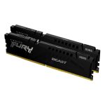 Kingston Technology FURY Beast 64GB 5600MT/s DDR5 CL36 DIMM Kit de 2 Memoria RAM en color negro, SKU KF556C36BBEK2-64