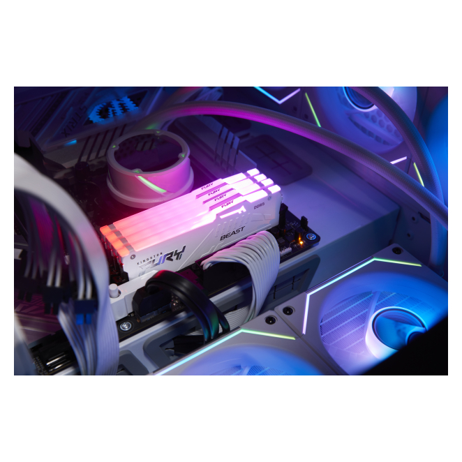 Kingston Technology FURY Beast 32 GB 5600 MT/s DDR5 CL36 DIMM White RGB EXPO 4 Kingston FURY Beast RGB personalización