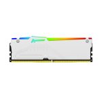 Memoria RAM Kingston FURY Beast 32 GB DDR5 6000 MT/s con iluminación RGB en color blanco, SKU KF560C36BWEA-32