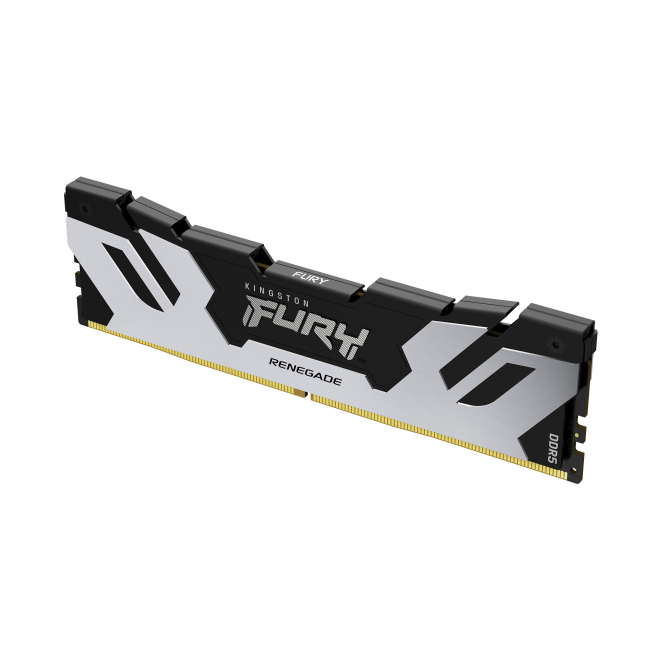 Kingston FURY 16 GB DDR5 6400 MT/s Renegade Silver Módulo de memoria RAM Kingston Technology FURY 16 GB DDR5 6400 MT/s CL32 DIMM Renegade Silver, SKU KF564C32RS-16