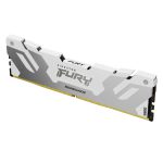 Memoria RAM Kingston Technology FURY 32GB DDR5 con velocidad de 6400MT/s, latencia CL32, modelo Renegade White XMP, SKU KF564C32RW-32