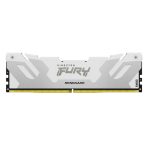 Memoria RAM Kingston Technology FURY 32GB DDR5 con velocidad de 6400MT/s, latencia CL32, modelo Renegade White XMP, SKU KF564C32RW-32