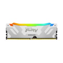 Imagen del Kingston Technology FURY 24GB 8000MT/s DDR5 CL38 DIMM Renegade RGB Blanco, SKU KF580C38RWA-24, una memoria RAM de alta velocidad con iluminación RGB.