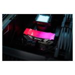 Memoria RAM Kingston Technology FURY de 24GB con velocidad de 8800MT/s, DDR5, latencia CL42 y diseño RGB en color plateado, SKU KF588CU42RSA-24