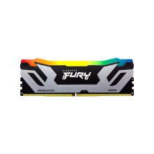 Memoria RAM Kingston Technology FURY de 24GB con velocidad de 8800MT/s, DDR5, latencia CL42 y diseño RGB en color plateado, SKU KF588CU42RSA-24