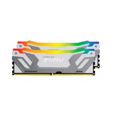 Imagen de la memoria RAM Kingston FURY Renegade RGB Blanca, modelo DDR5, 24GB, velocidad 8800MT/s, SKU KF588CU42RWA-24