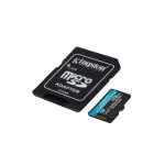 Kingston Technology Tarjeta microSDXC Canvas Go Plus Gen4 de 128 GB con velocidad de lectura de 200 MB/s, clasificación A2 U3 V30, SKU SDCG4/128GB