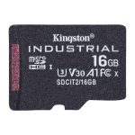 Tarjeta microSD Kingston Technology Industrial de 16 GB UHS-I Clase 10, SKU SDCIT2/16GBSP
