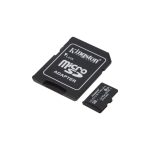 Tarjeta Kingston MicroSDHC 8GB Clase 10 UHS-I SKU SDCIT2/8GB, ideal para aplicaciones industriales con alta resistencia y velocidad.