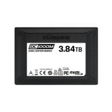 Disco duro Kingston Technology DC1000M con capacidad de 3.84 TB, interfaz U.2 NVMe y tecnología 3D TLC. SKU: SEDC1000M/3840G