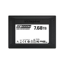 Disco duro Kingston Technology DC1000M de 7,68 TB, formato 2.5 pulgadas, interfaz U.2 NVMe y tecnología 3D TLC, SKU SEDC1000M/7680G
