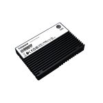 Vista del Kingston Technology 15.36TB DC3000ME U.2 PCIe 5.0 NVMe TCG Opal SSD para empresas, SKU SEDC3000ME/15T3, ideal para almacenamiento empresarial de alta velocidad.
