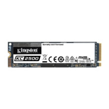 Imagen del Kingston Technology KC2500, un disco duro SSD M.2 NVMe con 250 GB de almacenamiento y tecnología PCI Express 3.0. SKU: SKC2500M8/250G