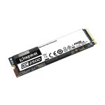 Disco duro Kingston Technology modelo KC2500 de 500 GB, formato M.2, con interfaz PCI Express 3.0 y tecnología NVMe 3D TLC. SKU: SKC2500M8/500G