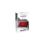 Kingston Technology 1TB SSD externo XS1000 con interfaz USB 3.2 Gen 2 en color rojo, SKU SXS1000R/1000G