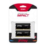 Memoria RAM Kingston Technology FURY 64GB DDR4 3200MT/s SODIMM CL20, SKU KF432S20IBK2/64, en kit de 2 módulos
