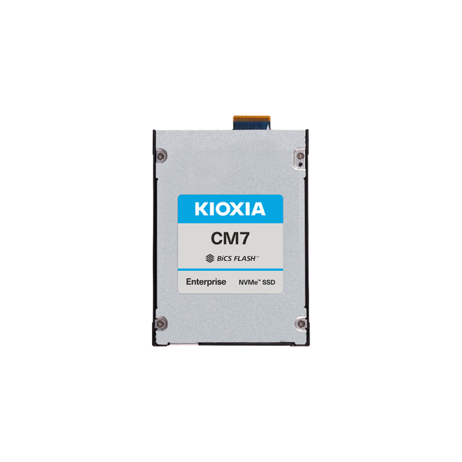 Kioxia Disco Duro NVMe PCIe 5.0 15,4 TB BiCS FLASH TLC Disco duro Kioxia CM7-R 15,4 TB E3.S PCI Express 5.0 NVMe con tecnología BiCS FLASH TLC. SKU KCM7XRJE15T3