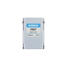 Imagen del disco duro Kioxia PM7-R 30.7 TB 2.5 pulgadas SAS con tecnología BiCS FLASH TLC, SKU KPM71RUG30T7