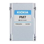 Disco duro Kioxia PM7-V con 12.8 TB de capacidad, tamaño 2.5 pulgadas, interfaz SAS y tecnología BiCS FLASH TLC, SKU: KPM7VVUG12T8