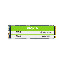 Kioxia XG8 512 GB M.2 PCI Express 4.0 NVMe BiCS FLASH TLC, modelo KXG80ZNV512G. Detalle de disco duro estado sólido