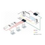 Interruptor de video HDMI Kramer Electronics VS-62DT, modelo 20-80434090, con transmisión HDBaseT, seis entradas HDMI y dos salidas HDBaseT.