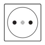 Toma de corriente Kramer Electronics TS-1DE, SKU 80-001299, ideal para suministro eléctrico con diseño seguro y duradero