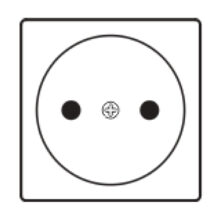 Toma de corriente Kramer Electronics TS-1DE, SKU 80-001299, ideal para suministro eléctrico con diseño seguro y duradero