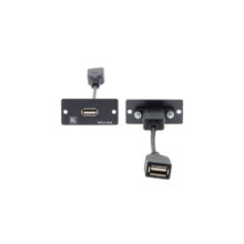 Adaptador Kramer Electronics WU-AA(B) negro. SKU: 85-0119799. Ideal para cableado seguro y eficiente.