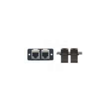 Placa de pared y cubierta de interruptor Kramer Electronics W4545(B) en negro, SKU 85-3002099, ideal para soluciones de cableado