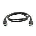 Kramer Electronics USB-A (M) a USB-A (M) 3.0, 0.9m cable, USB 2.0 en color negro, SKU 96-0230003