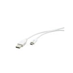 Cable USB de Kramer Electronics con 1,8 metros de longitud, conexión USB 2.0 de USB-C a USB-A en color blanco. SKU: 96-02357206