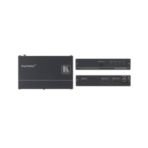 Divisor de video HDMI Kramer Electronics modelo VM-2HXL con 2 salidas HDMI para una distribución de señal eficiente. SKU: VM-2HXL(VM-2HDMIXL)