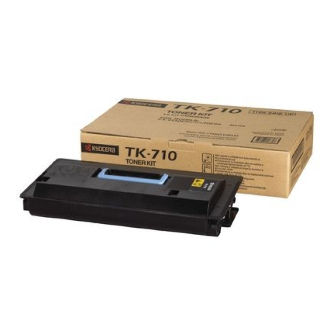 KYOCERA cartucho de tóner original negro de alto rendimiento KYOCERA TK-710 cartucho de tóner original negro compatible con impresoras Kyocera con SKU 1T02G10EU0. Ideal para impresiones de alta calidad y volumen.