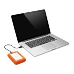 LaCie Rugged Mini disco duro externo de 4 TB con velocidad de 5400 RPM, micro-USB B 3.2 Gen 1, color naranja, SKU 9000633
