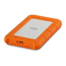 LaCie Rugged USB-C disco duro externo 4 TB, 5400 RPM, 2.5 pulgadas, USB Tipo C 3.2 Gen 1, color naranja y plata, SKU STFR4000800