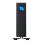 Imagen del disco duro externo LaCie d2 Professional con 8 TB de capacidad, conector USB Tipo C 3.2 Gen 1, velocidad de 7200 RPM y color negro. SKU: STHA8000800