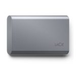 LaCie Mobile SSD Secure con 1 TB de almacenamiento, tecnología Thunderbolt, USB Tipo C 3.2 Gen 2 y color gris, SKU: STKH1000800