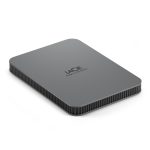 Disco duro externo LaCie Mobile Drive Secure de 2 TB con conexión USB Tipo C 3.2 Gen 1 en color gris, SKU STLR2000400