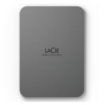 Disco duro externo LaCie Mobile Drive Secure de 2 TB con conexión USB Tipo C 3.2 Gen 1 en color gris, SKU STLR2000400