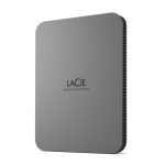Disco duro externo LaCie Mobile Drive Secure de 2 TB con conexión USB Tipo C 3.2 Gen 1 en color gris, SKU STLR2000400