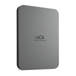 Disco duro externo LaCie Mobile Drive Secure de 2 TB con conexión USB Tipo C 3.2 Gen 1 en color gris, SKU STLR2000400