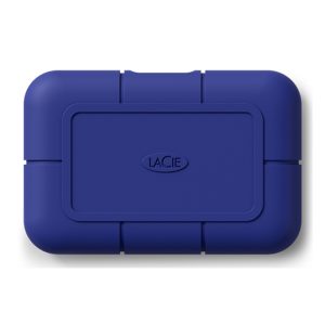Imagen del disco duro SSD LaCie Rugged Pro con Thunderbolt, 4 TB de capacidad, color azul, modelo STNA4000400