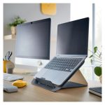 Leitz Ergo Cosy soporte para ordenador portátil gris, adecuado para portátiles de hasta 17 pulgadas, SKU 64260089