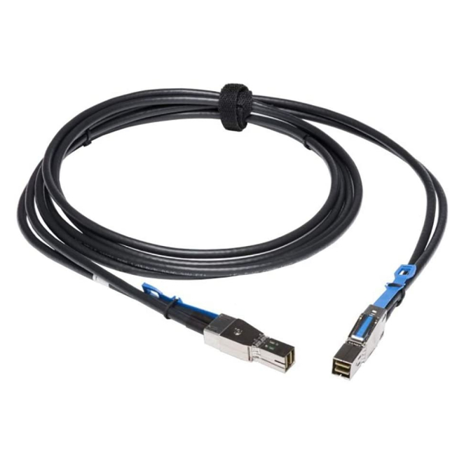 Lenovo Cable SAS 12 Gbit/s 2m Negro Lenovo cable Serial Attached SCSI (SAS) de 2 metros, velocidad de transferencia de 12 Gbit/s, color negro. SKU: 00YL849