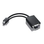 Adaptador de cable de video Lenovo modelo 0A36536, tipo VGA (D-Sub) con Mini DisplayPort en color negro