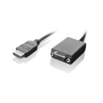 Adaptador de Lenovo, HDMI a VGA, longitud 0,2 metros, color negro, SKU 0B47069